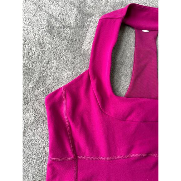 Lululemon Racerback Tank Top Womens 10 Pink Workout Stretchy Yoga Lounge Running - Picture 3 of 16